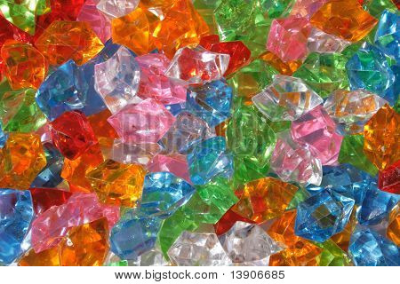 Color Plastic Diamonds