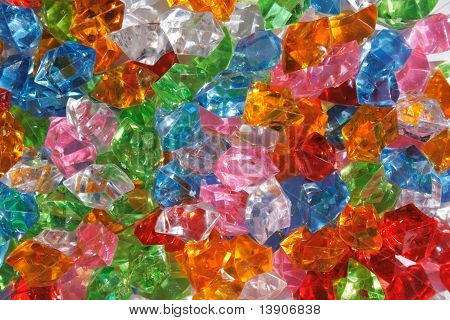Color Plastic Diamonds