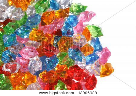 Color Plastic Diamonds