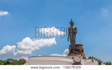 Nakhon Pathom Thailand - July 17 2016 The huge Buddha at Phutthamonthon park in the Phutthamonthon district. One of a famous place for Buddhism. Located on the west of Bangkok