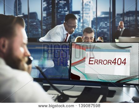 Error Halted System Disconnect Caution Concept 