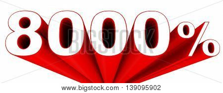 Discount 8000 Percent Off Sale.