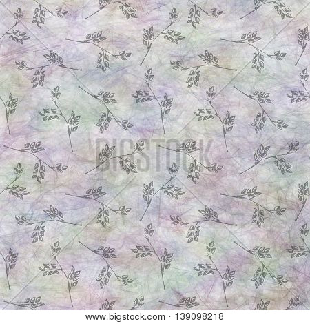 Raster Drawn Floral Background