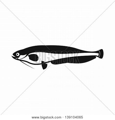 Atlantic mackerel, Scomber scombrus icon in simple style isolated vector illustration