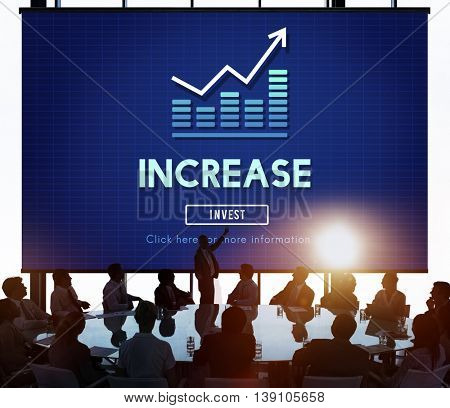 Increase Enlarge Expand Extend Growth Rise Concept