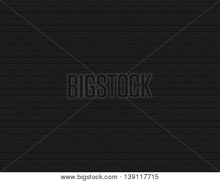Black brick wall. Vector background EPS 10