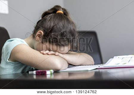 A teen with difficulties with learning at home