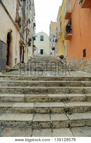 GAETA ITALY - JUNE 25 2016: View of the old city