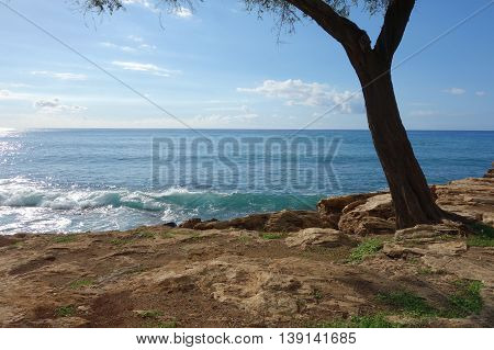 Kane point beach park near Aulani in the west side of Oahu, Hawaii