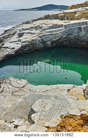 Giola Natural Pool in Thassos island, East Macedonia and Thrace, Greece