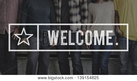 Welcome Greeting Welcoming Launch Available Concept