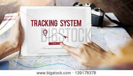 Tracking System Eletronic Fitness Gadget Workout Concept