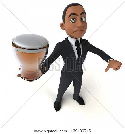 Fun businessman