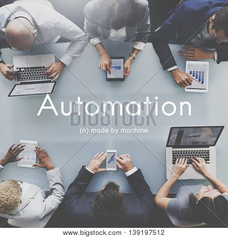 Automation Machine Technology Invention Innovation Concept