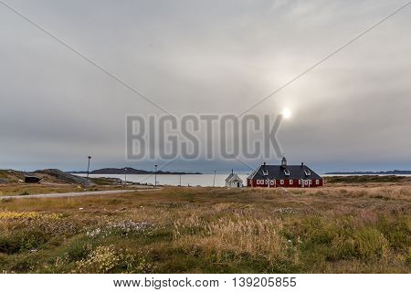 Old University Building At The Fjord, Nuuk Greenland