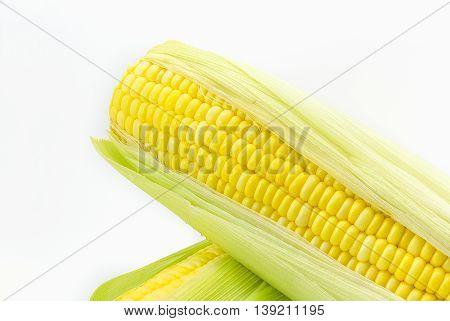A corn raw food for cook close up