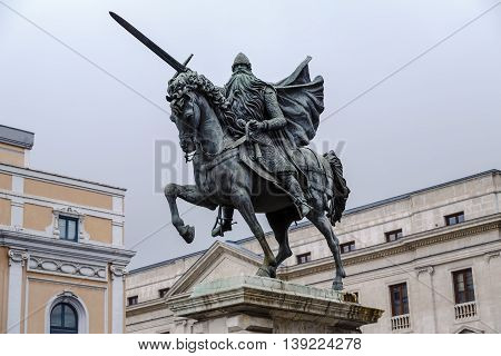 Equestrian statue of El Cid Burgos Spain