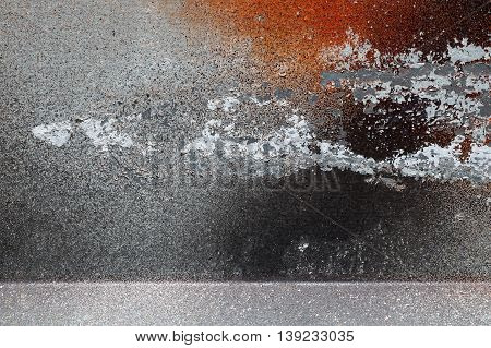 Different Peeled And Scratched Dyes On Rough Metal Surface 2