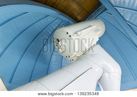 Big Professional Telescope In An Observatory