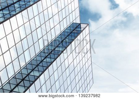abstract architecture of a modern building with glass windows