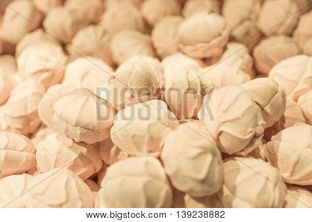 a lot of sweet and white marshmellow