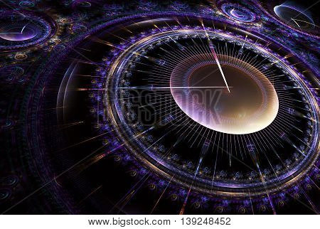 Cosmic clock shows the time remaining before the start of a new period of life