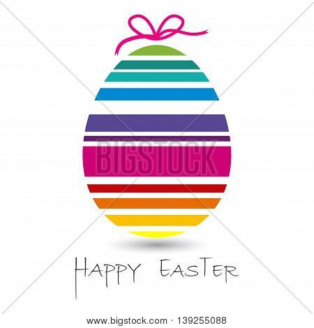happy easter card with easter egg for you design