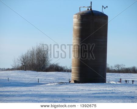 Olie lagertank