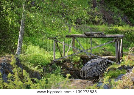 Historic Fish Trap In Naesaaker In Sweden, As It Was Used In The Stone Age