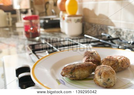 fried vegetarian croquettes made with vegetables and breadcrumbs