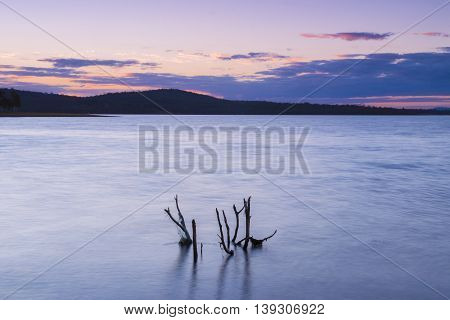 Lake Wivenhoe in Queensland during the day. Apart of Wivenhoe Dam.