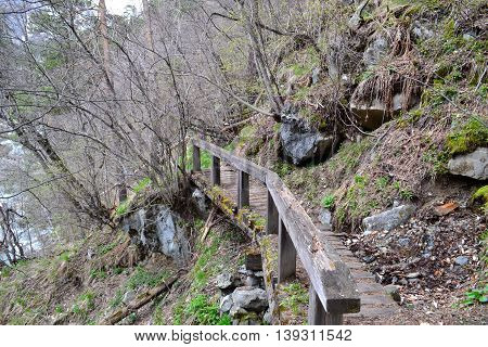Tseyskoe gorge, in Alagir region of North Ossetia. Photo taken on: May 9 Saturday, 2015