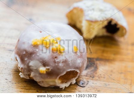 donut with jam