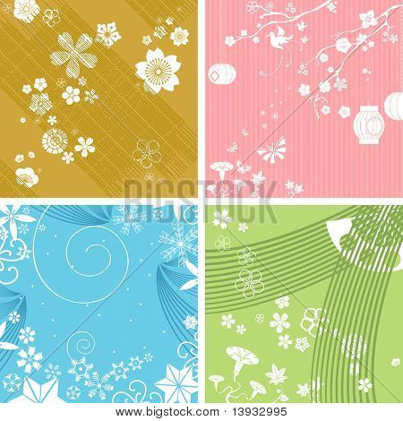 Säsongen mönster, vektor