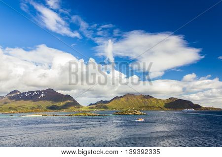 Beautiful view of Lofoten Islands in Norway