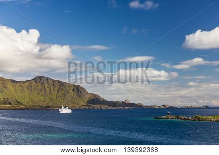 Beautiful view of Lofoten Islands in Norway