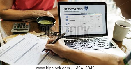 Senior Adult Life Insurance Healthcare Concept