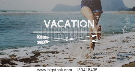 Summer Vacation Holiday Beach Sunny Concept