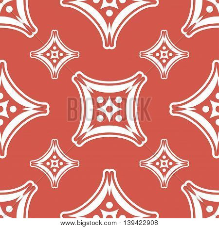 Vector seamless background with abstract ornament, endless pattern