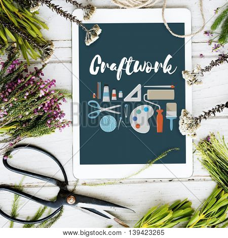 Craftwork Arts and Craft Artistic Design Ideas Concept