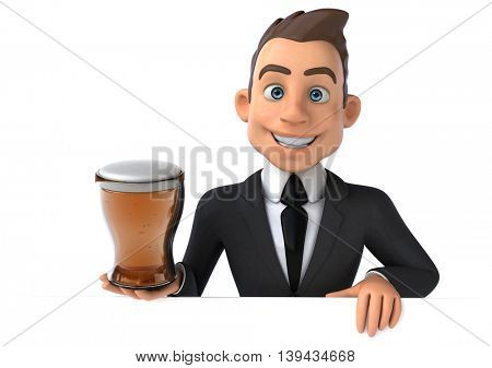 Fun businessman