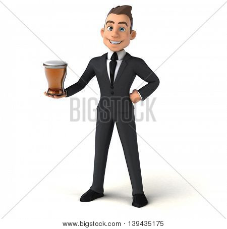 Fun businessman