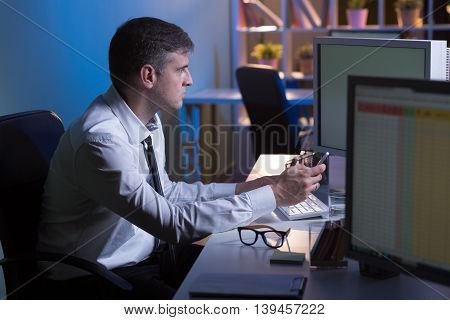 Working Hard To Achieve His Goals