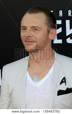 LOS ANGELES - JUL 20:  Simon Pegg at the 