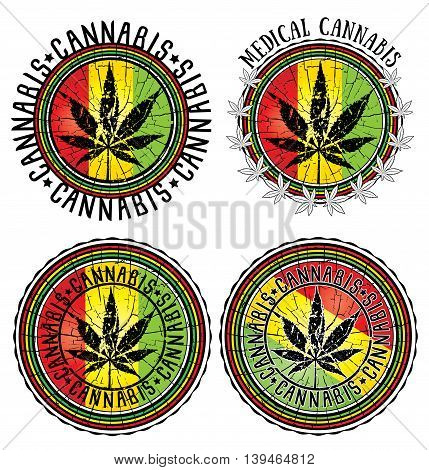cannabis leaf design jamaican flag textured background