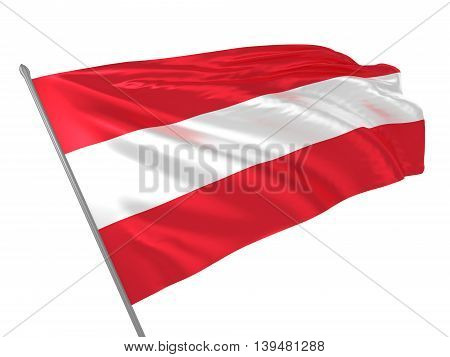 3d illustration of Austria flag waving in the wind