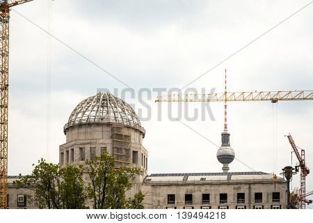BERLIN, GERMANY- May 18 Tv tower or Fersehturm in Berlin on May 18, 2016. BERLIN, Germany.