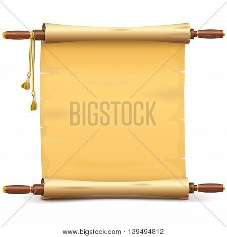 Vector Paper Scroll isolated on white background