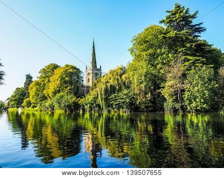 Holy Trinity Church In Stratford Upon Avon Hdr