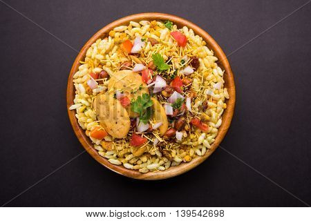 Bhel or Bhelpuri, famous indian roadside snack item